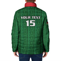 Custom Malawi Football Padded Jacket Come On Flames - Green - Wonder Print Shop