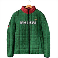 Custom Malawi Football Padded Jacket Come On Flames - Green - Wonder Print Shop