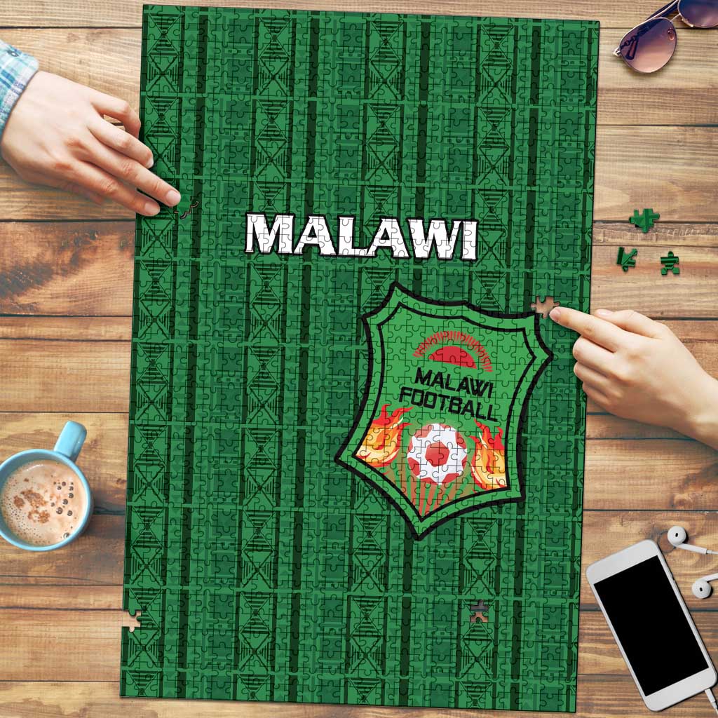 Malawi Football Puzzle Come On Flames - Green - Wonder Print Shop