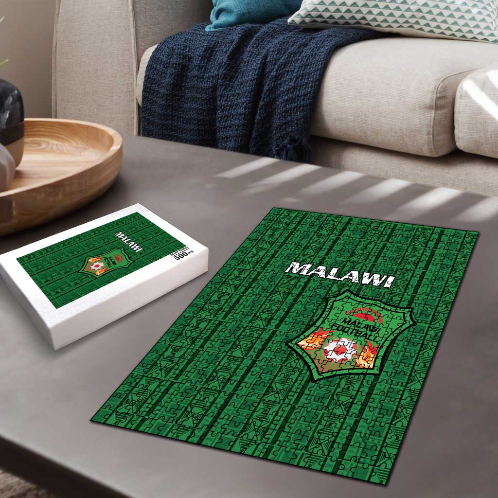 Malawi Football Puzzle Come On Flames - Green - Wonder Print Shop