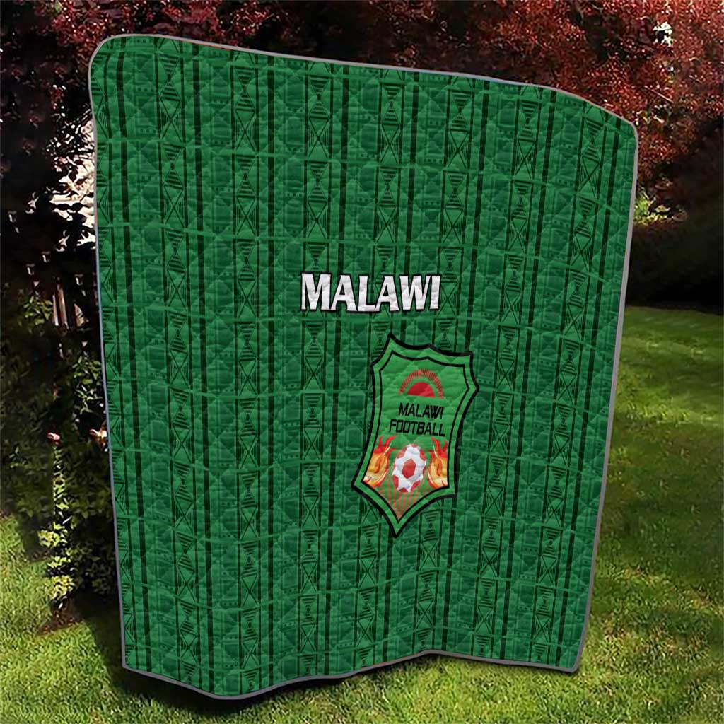 Malawi Football Quilt Come On Flames - Green - Wonder Print Shop