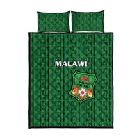 Malawi Football Quilt Bed Set Come On Flames - Green - Wonder Print Shop