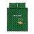 Malawi Football Quilt Bed Set Come On Flames - Green - Wonder Print Shop