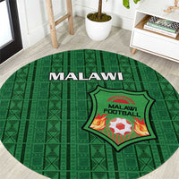 Malawi Football Round Carpet Come On Flames - Green - Wonder Print Shop