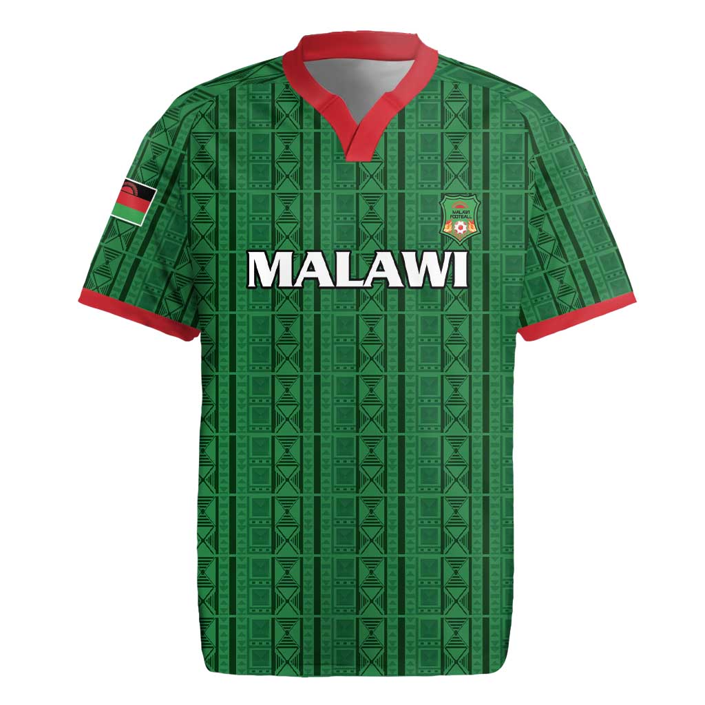 Custom Malawi Football Rugby Jersey Come On Flames - Green - Wonder Print Shop