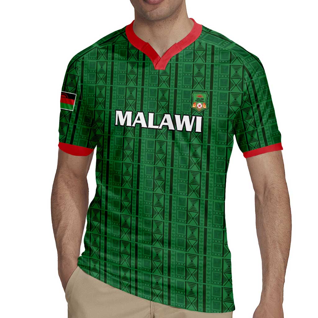 Custom Malawi Football Rugby Jersey Come On Flames - Green - Wonder Print Shop