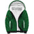 Custom Malawi Football Sherpa Hoodie Come On Flames - Green - Wonder Print Shop