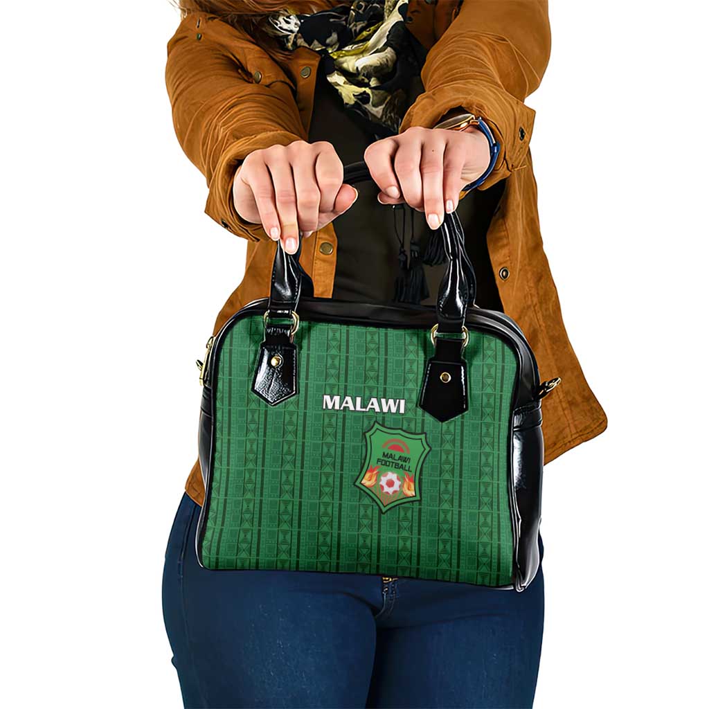 Malawi Football Shoulder Handbag Come On Flames - Green - Wonder Print Shop