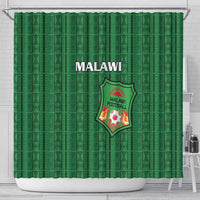 Malawi Football Shower Curtain Come On Flames - Green - Wonder Print Shop