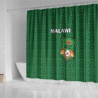 Malawi Football Shower Curtain Come On Flames - Green - Wonder Print Shop