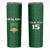 Custom Malawi Football Skinny Tumbler Come On Flames - Green - Wonder Print Shop