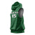 Custom Malawi Football Sleeveless Hoodie Come On Flames - Green - Wonder Print Shop
