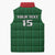Custom Malawi Football Sleeveless Puffer Jacket Come On Flames - Green - Wonder Print Shop