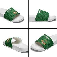 Malawi Football Slide Sandals Come On Flames - Green - Wonder Print Shop