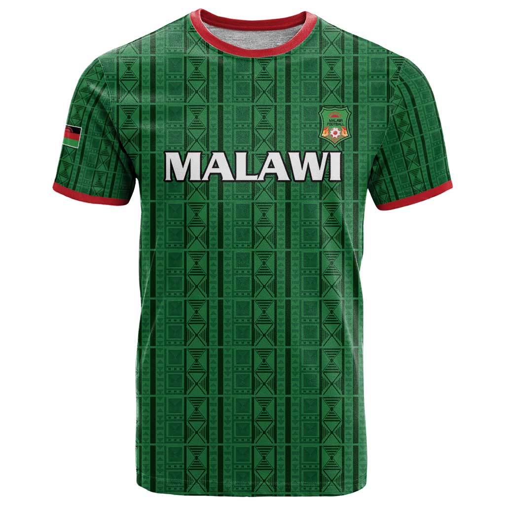 Custom Malawi Football T Shirt Come On Flames - Green - Wonder Print Shop
