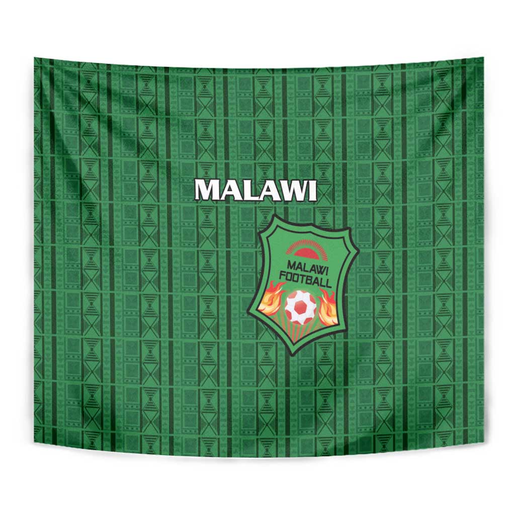 Malawi Football Tapestry Come On Flames - Green - Wonder Print Shop