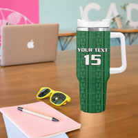 Custom Malawi Football Tumbler With Handle Come On Flames - Green - Wonder Print Shop