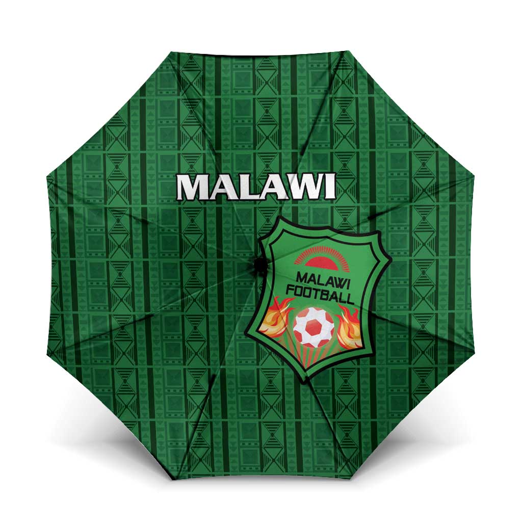 Malawi Football Umbrella Come On Flames - Green - Wonder Print Shop