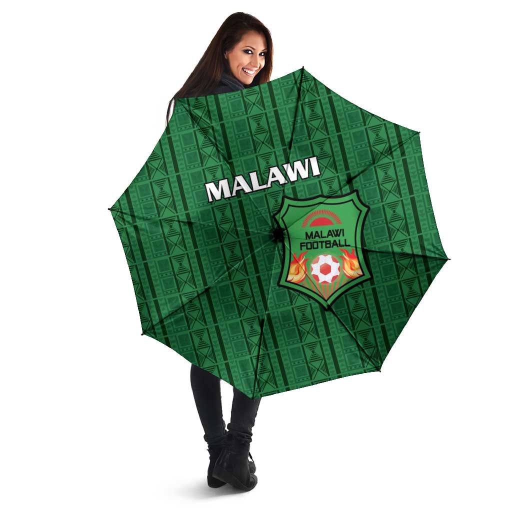 Malawi Football Umbrella Come On Flames - Green - Wonder Print Shop