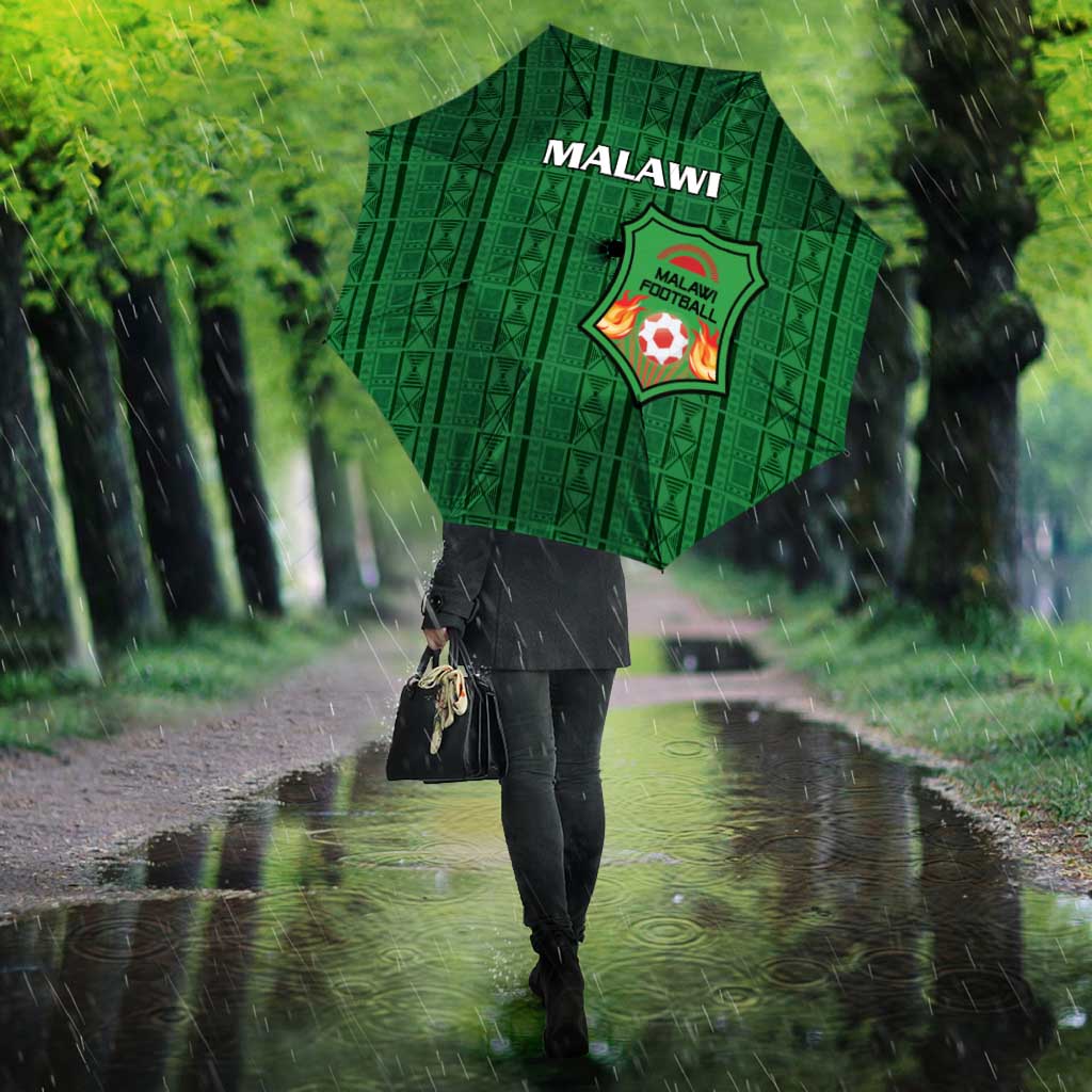 Malawi Football Umbrella Come On Flames - Green - Wonder Print Shop