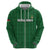 Custom Malawi Football Zip Hoodie Come On Flames - Green - Wonder Print Shop