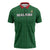 Custom Malawi Football Zipper Polo Shirt Come On Flames - Green - Wonder Print Shop