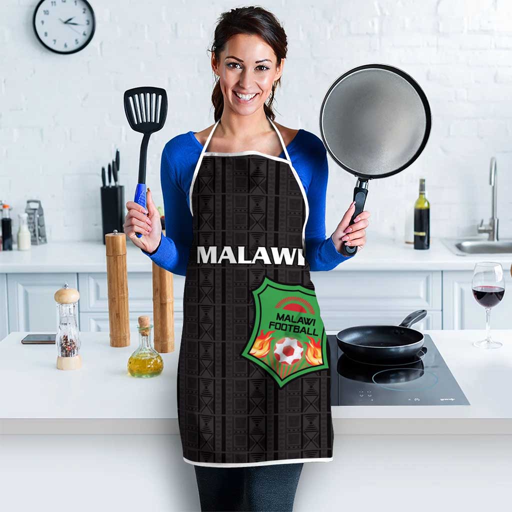 Malawi Football Apron Come On Flames - Black - Wonder Print Shop