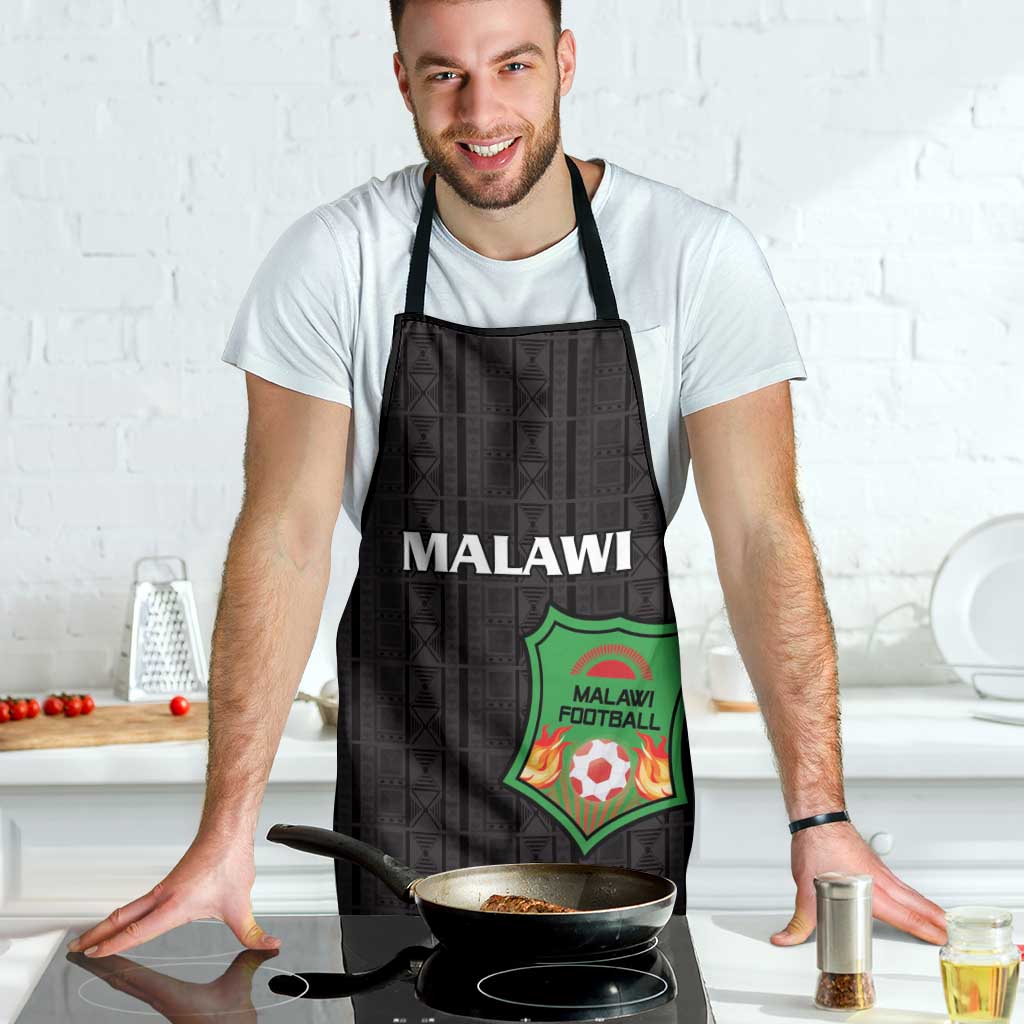 Malawi Football Apron Come On Flames - Black - Wonder Print Shop