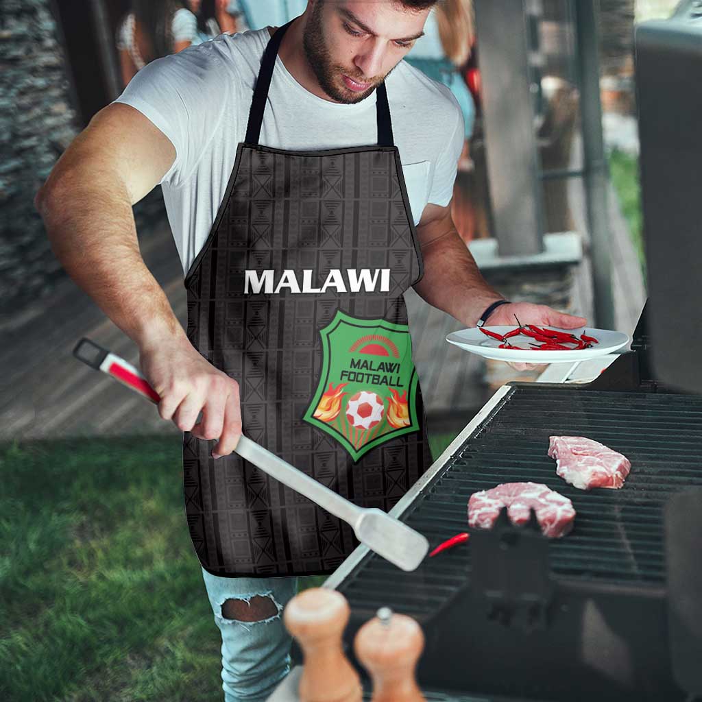 Malawi Football Apron Come On Flames - Black - Wonder Print Shop