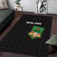 Malawi Football Area Rug Come On Flames - Black - Wonder Print Shop