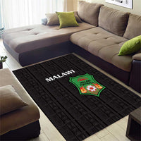 Malawi Football Area Rug Come On Flames - Black - Wonder Print Shop
