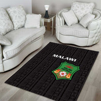 Malawi Football Area Rug Come On Flames - Black - Wonder Print Shop