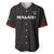 Custom Malawi Football Baseball Jersey Come On Flames - Black - Wonder Print Shop
