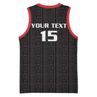 Custom Malawi Football Basketball Jersey Come On Flames - Black - Wonder Print Shop