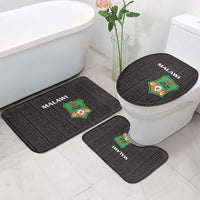 Malawi Football Bathroom Set Come On Flames - Black - Wonder Print Shop