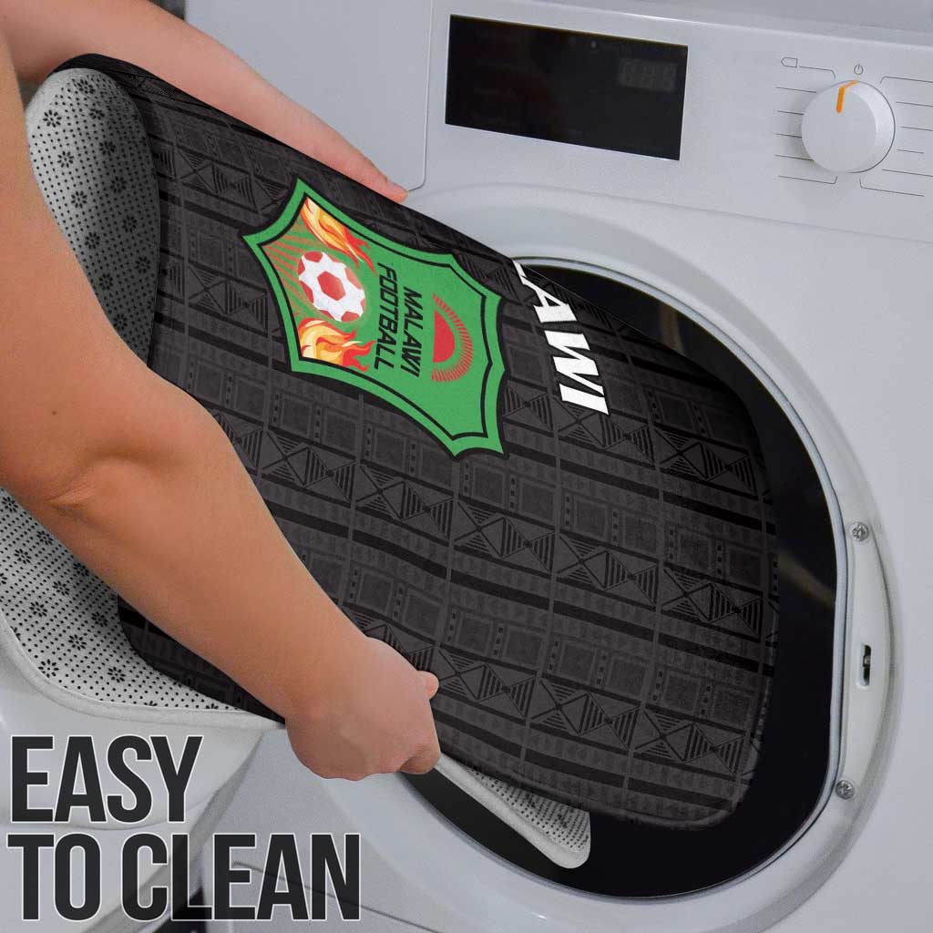 Malawi Football Bathroom Set Come On Flames - Black - Wonder Print Shop