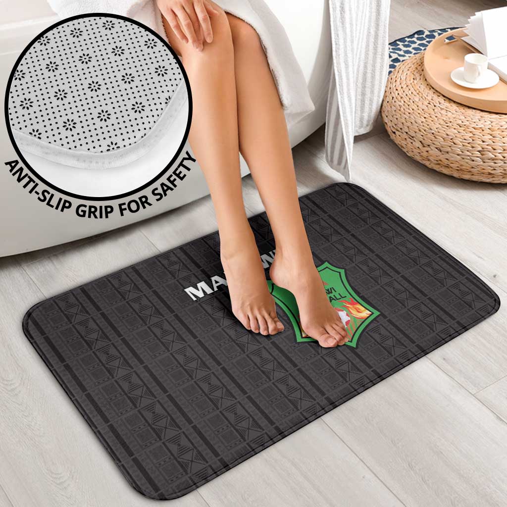 Malawi Football Bathroom Set Come On Flames - Black - Wonder Print Shop