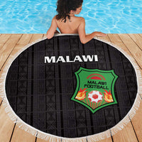 Malawi Football Beach Blanket Come On Flames - Black - Wonder Print Shop