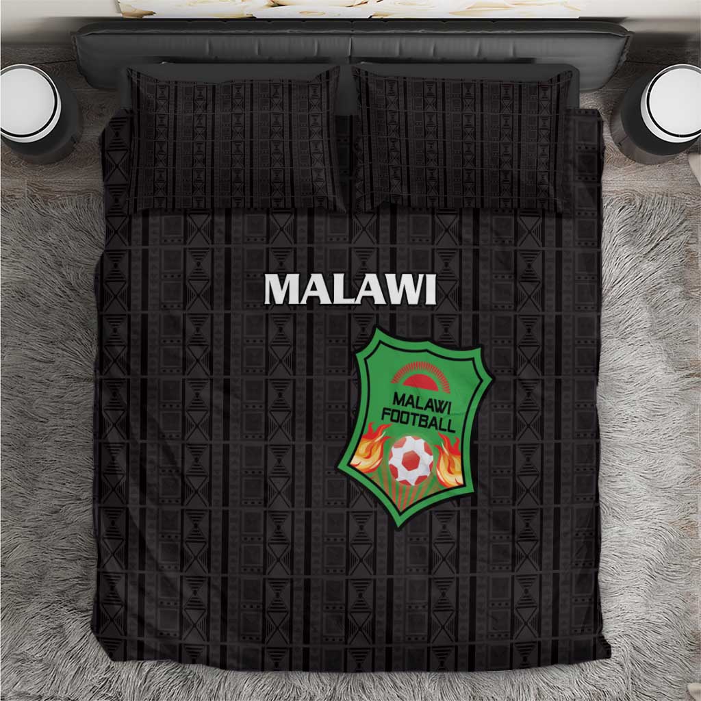 Malawi Football Bedding Set Come On Flames - Black - Wonder Print Shop