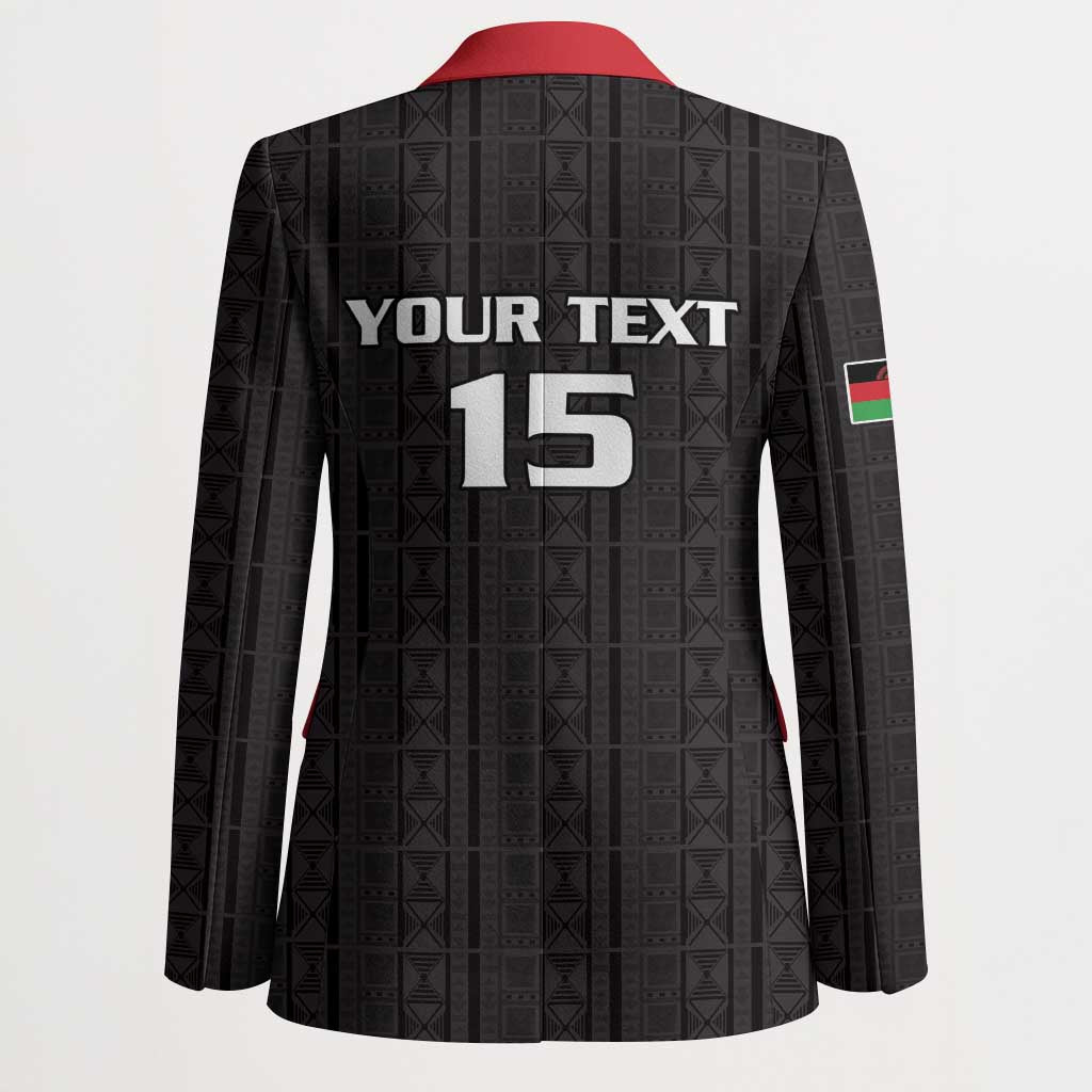 Custom Malawi Football Blazer Come On Flames - Black - Wonder Print Shop