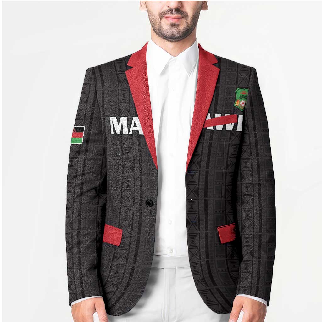 Custom Malawi Football Blazer Come On Flames - Black - Wonder Print Shop