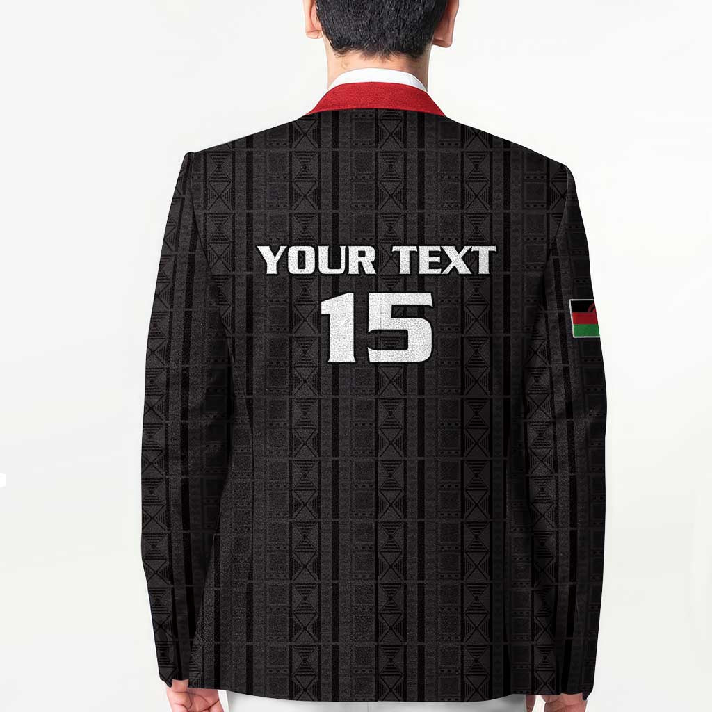 Custom Malawi Football Blazer Come On Flames - Black - Wonder Print Shop