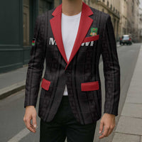Custom Malawi Football Blazer Come On Flames - Black - Wonder Print Shop