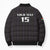 Custom Malawi Football Bomber Puffer Jacket Come On Flames - Black - Wonder Print Shop