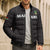 Custom Malawi Football Bomber Puffer Jacket Come On Flames - Black - Wonder Print Shop