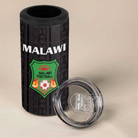 Custom Malawi Football 4 in 1 Can Cooler Tumbler Come On Flames - Black - Wonder Print Shop