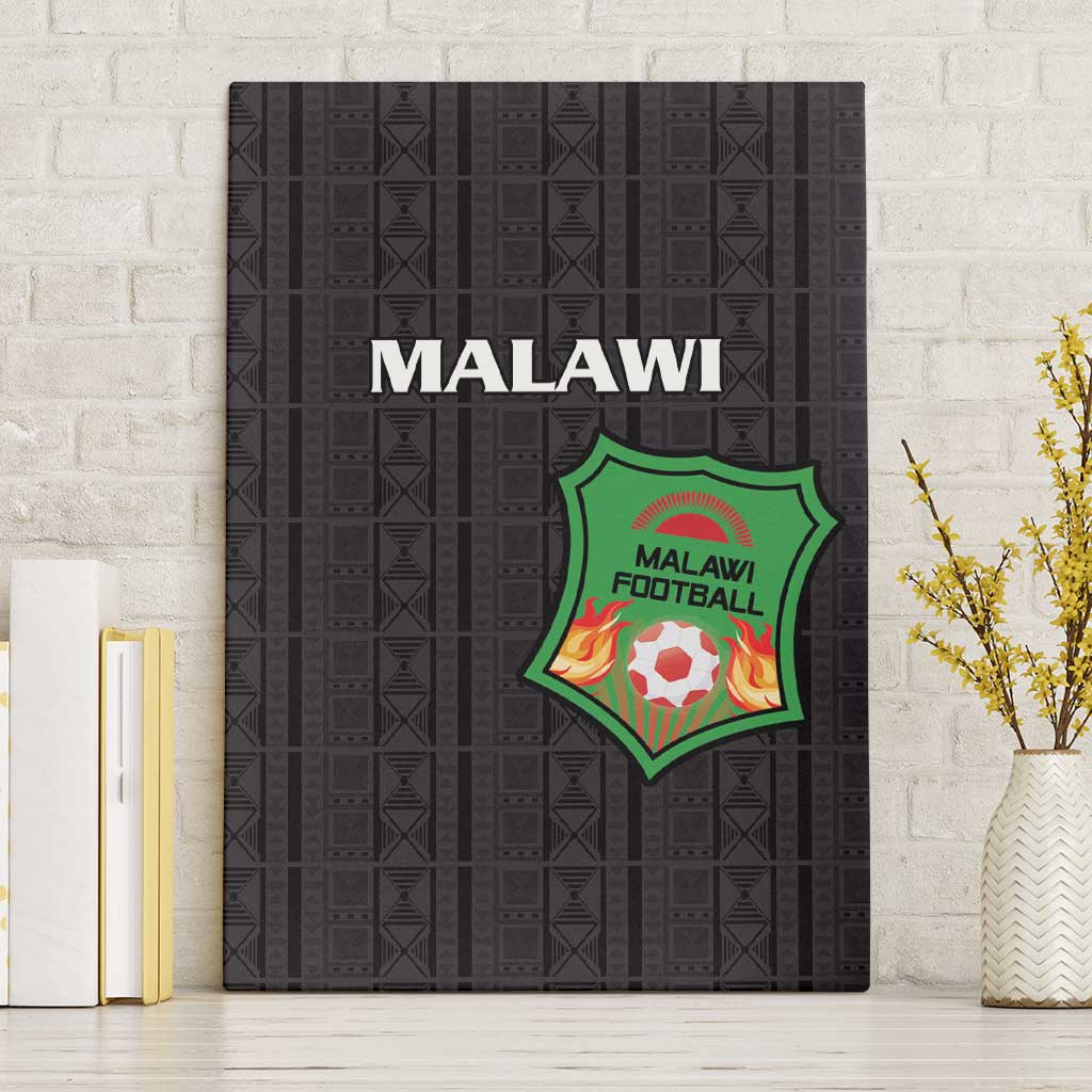 Malawi Football Canvas Wall Art Come On Flames - Black - Wonder Print Shop
