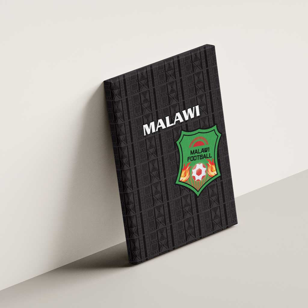 Malawi Football Canvas Wall Art Come On Flames - Black - Wonder Print Shop