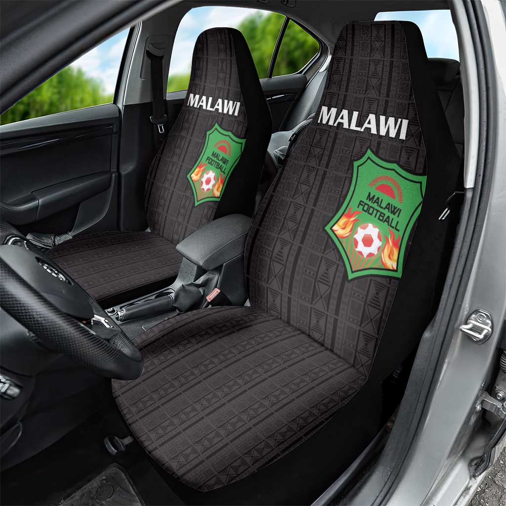 Malawi Football Car Seat Cover Come On Flames - Black - Wonder Print Shop