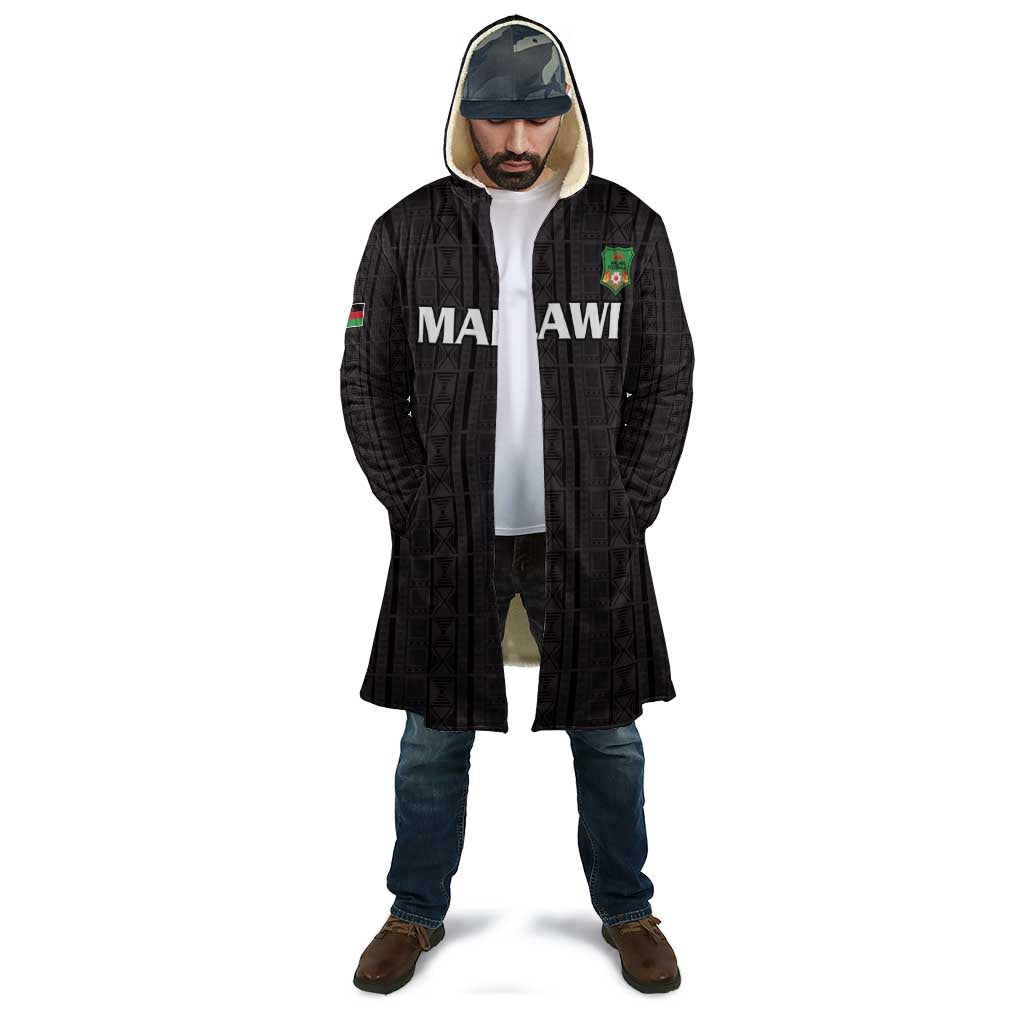 Custom Malawi Football Cloak Come On Flames - Black - Wonder Print Shop